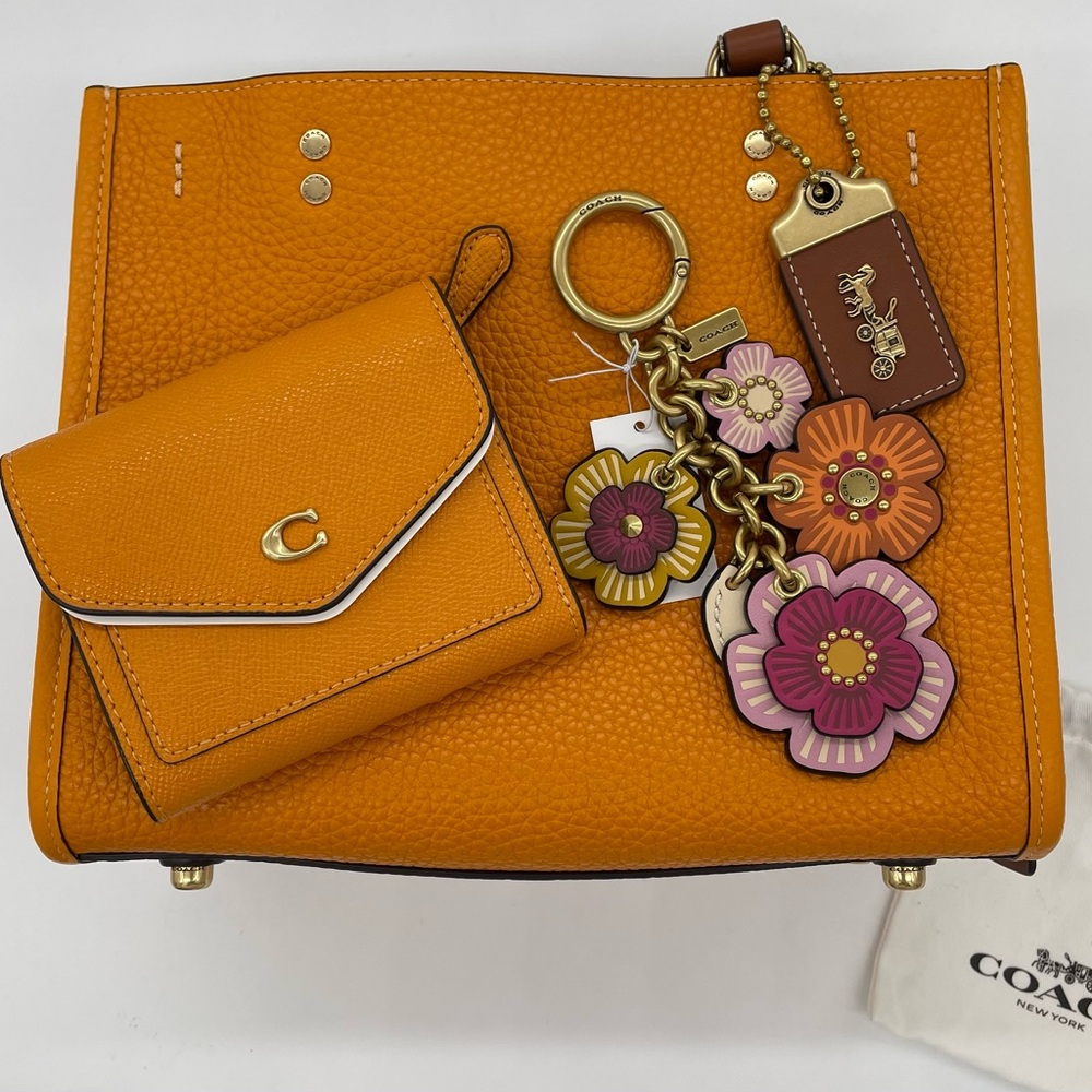 SOLD ‼️DO NOT BUY‼️ For shopfreyr. Coach Papaya Rogue 25 with Accessories